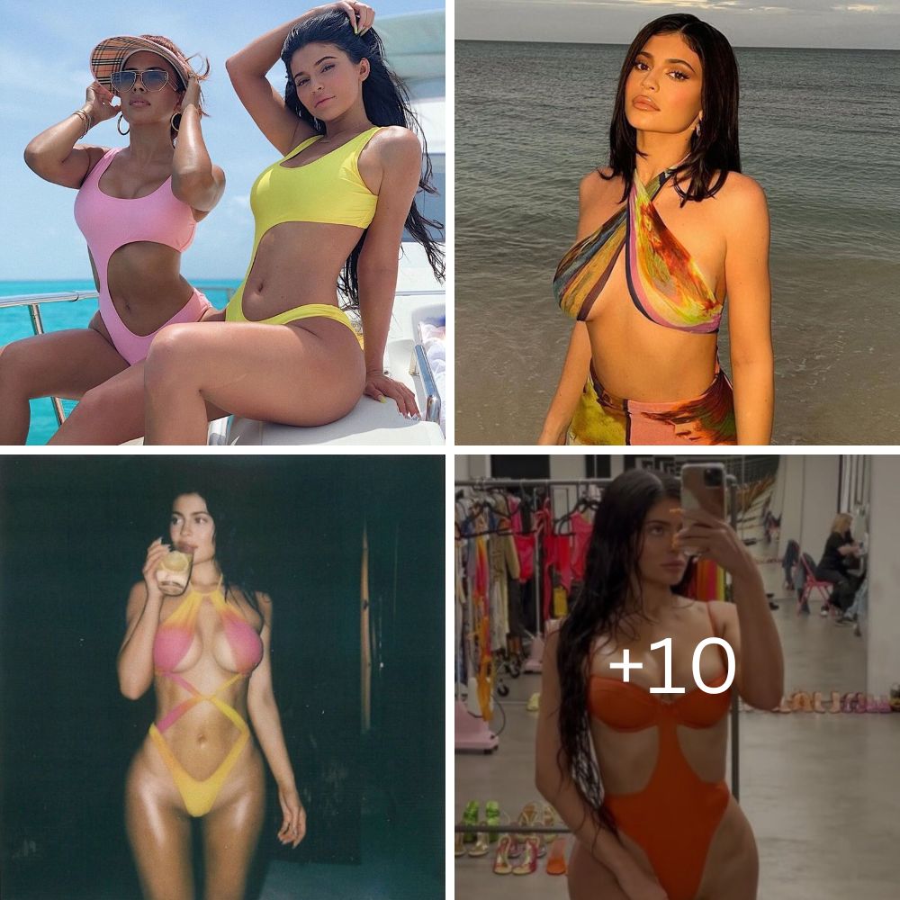 Kylie Jenners Sexy Cutout One Piece Is Her Typical Swimsuit 