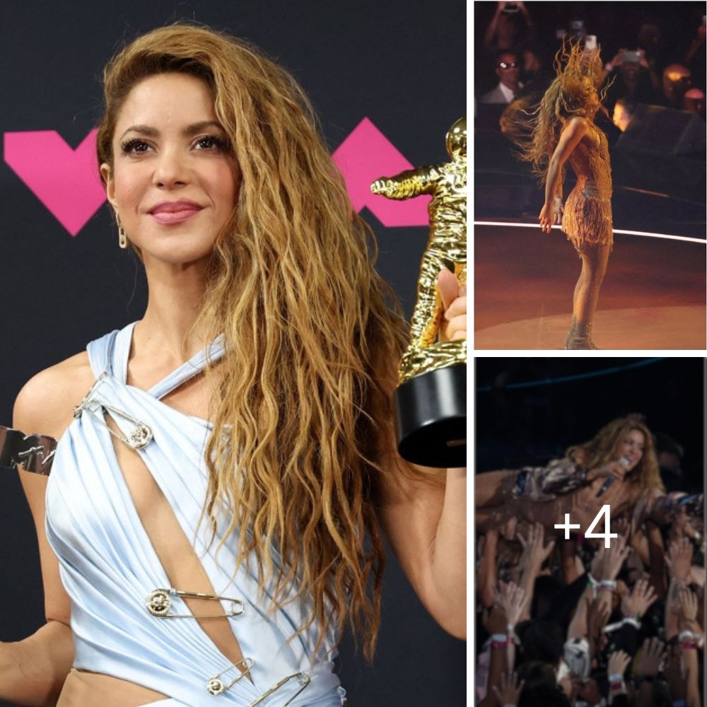 Total madness Shakira launches herself into the public in an